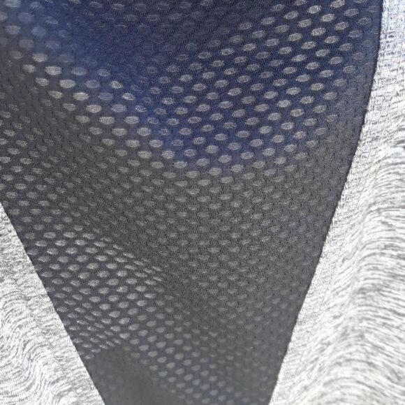 Retro 80's Sleeveless Muscle Shirt Gray Black Netted Breathable Mesh RBX Size L - Picture 8 of 8